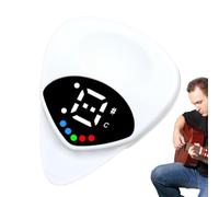 Guitar Tuner - ABS 4 x 3,2 x 0,7 cm | Concatorë P?r ? Electric con Plectrum per chitarra 2 in 1 con indicatore visivo blu rosso blu | Studiare, vivere