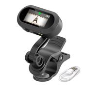 Guitar Tuner, Digital Electronic Tuning Device, 3.14 Inches Quick Accurate & Adjustment Tool, Large Clear LCD Screen for Electric Bass Acoustic Instruments Stage Studio Recordings