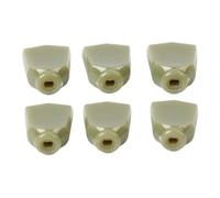 Guitar Tuning Peg Buttons 6Pcs | Easy Control Plastic Replacement Buttons for Acoustic/Electric Guitar | Sturdy Tuner Pegs Set for Smooth Tuning