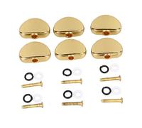 Guitar Tuning Pegs 6Pcs Set | Metal Replacement Tuner Buttons for Electric/Folk Guitar | Easy Install, No Tools Needed | Sturdy & Stylish Headstock Upgrade (Oro)