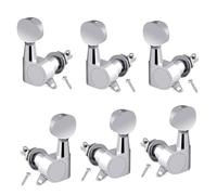 Guitar Tuning Pegs, Enclosed Guitar Knobs, Folk Guitar Tuning Pegs, Guitar Parts Replacement Set, Guitar String Tool, 3 Left + 3 Right Guitar Parts Replacement Set For Electric Or Acoustic Guitar