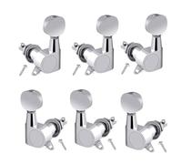 Guitar Tuning Pegs, Enclosed Tuning Knobs, Folk Guitar Parts, Left Right Tuning Pegs, Guitar Tuning Pegs Set for Acoustic and Electric Guitars, Includes 3 Left and 3 Right Replacement Pegs