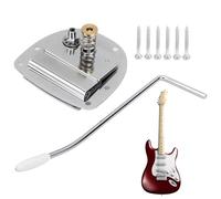 Guitar Vibrato Bridge, Spring Stabilizer, Spring System, Zinc Alloy Build, Vintage Style Design, Stage Performance Use, 7.87x5.51x1.97 in Bridge Component