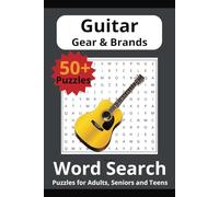 Guitar Word Search Puzzle Book: Word Searches with Easy to Read Print about Guitars, Gear and Guitar Brands