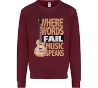 Guitar Words Fail, La Musica Parla, Sweatshirt Per Bambini