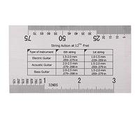 GuitarRadius Gauge Check String Height Set di strumenti per chitarra antiruggine per basso elettrico