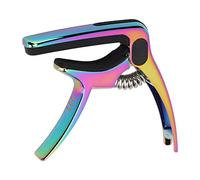Guitars Capodaster, Metal Guitars Capo con Pick Holder Soft Pagging, per Bass Guitar Bass Mandolin Ukulele Banjo String Strument Accessori (COLORFUL)