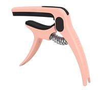 Guitars Capodaster, Metal Guitars Capo con Pick Holder Soft Pagging, per Bass Guitar Bass Mandolin Ukulele Banjo String Strument Accessori (Macaron - Pink)