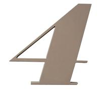 GUIZZO Creart, Numero Civico Esterno in Ceramica Artigianale, Numeri Civici Esterni Ideali come Targa Personalizzata Made in Italy, Targhetta Personalizzata Porta Ingresso, Uso Esterno, Rosa 10H cm