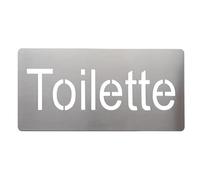 GUIZZO Creart - Targa Personalizzata Acciaio Inox per Locali Pubblici, Targhetta Personalizzata Bagno Donna, Uomo, Disabile, Targhetta Porta Ingresso Toilette Servizi Igienici Made in Italy, 20x10H cm