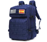 GUJOIN Zaino Da Pesca Da 50 Litri Impermeabile In Nylon Durevole,Zaino Sportivo Tattico Militare All'aperto Zaini Da Trekking Casual, Blu navy, 50L