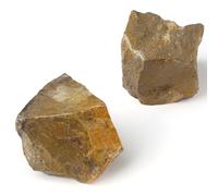 GUJOXILA 2 pezzi Turtleback Stone Grandi cristalli grezzi Set di pietre spirituali di alta qualità, pietre d'acqua esoteriche, 4,5 - 5,5 cm