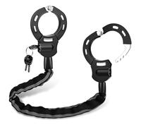 GuKKK Lucchetto Bici, Catena Bici con 3 Chiavii, 92CM Lucchetto Monopattino Elettrico, 1.5KG Riflettente Pesante Catena di Manette di Blocco, Accessori per Biciclette e Scooter Elettrici