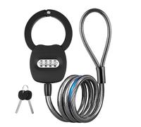 GuKKK Lucchetto Bici, Monopattino Elettrico, Scooter, Moto, Nero, Combinazione, Impermeabile