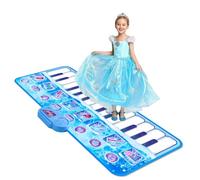 GuKKK Tappetino da Ballo per Bambini 1.6M,Tappetino per Pianoforte con 24 Tasti,Tappeto Musicale Bambini con 10 Canzoni Integrate Giocattolo per Regali Compleanno Natale per Ragazze 4 5 6 7 8 9