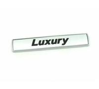 GUKKO Auto Emblema per 2pcs Silver Luxury Emblem, Decorazione Autoadesivo Emblema Decalcomania Anteriori Alta qualità Durabilità