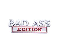 GUKKO Auto Emblema per 3D Bad Ass Edition Car Sticker, Decorazione Autoadesivo Emblema Decalcomania Anteriori Alta qualità Durabilità,D