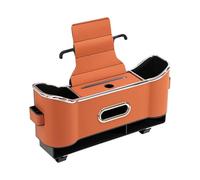 GUKKO Scatola Portaoggetti per Schienale del Sedile Auto per BMW iX2 xDrive30 / X2 M35i / X2 sDrive20i 2024-, Car Storage Box for Home And Travel,D Orange