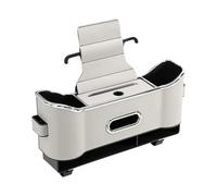 GUKKO Scatola Portaoggetti per Schienale del Sedile Auto per BMW M4 Coupé Competition / M4 Cabrio Competition 2024-, Car Storage Box for Home And Travel,B Beige White