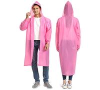 GUKOY 2 Pezzi Impermeabile Poncho Pioggia per Uomini e Donne, Eva Rain Cape Rain Jacket Accessori Pioggia per Escursioni, Ciclismo, Campeggio e Viaggi