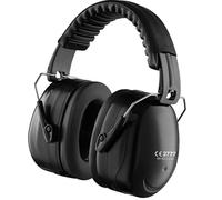 GUKOY Cuffie Antirumore per Adulti, Protezione dell'udito SNR 33dB per Tiro, Cuffie Antirumore per Autismo, Protezioni Auricolari Regolabili per Uomo e Donna, Nero