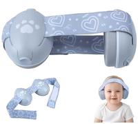 GUKOY Cuffie Antirumore per Neonati e Bambini Piccoli Fino a 36 Mesi, Protettori Acustici per Neonati, Previene i Danni Dell’udito, Migliora il Sonno in Viaggio, Grigio