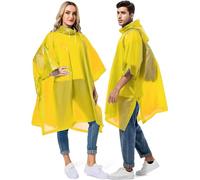 GUKOY Poncho da Pioggia, 2 Pezzi Cappotto da Pioggia per Donne Uomini Mantello da Pioggia Eva Giacca da Pioggia per Escursionismo Ciclismo Campeggio Viaggio