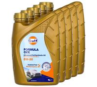Gulf Formula GVX 5W-30 Olio Motore 5 X 1 Litro per Audi BMW Mercedes