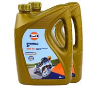 Gulf Motoröl SYNTRAC 4T 10W-40 2 X 4 Litri Adly/Herchee Arctic Cat CAN-AM Honda