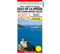 Gulf of La Spezia and Lower Magra Valley. Map. Guide to trails. 170 trails. Scale 1:25.000