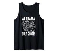 Gulf Shores Alabama Squali Marini Pesca Vintage Canotta