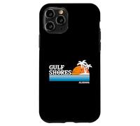 Gulf Shores USA Vacanza tropicale Vintage anni '80 Stile Tramonto Custodia per iPhone 11 Pro
