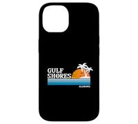 Gulf Shores USA Vacanza tropicale Vintage anni '80 Stile Tramonto Custodia per iPhone 14