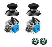 GuliKit TMR Joystick Elettromagnetici per Controller PS4 DualShock 4 | Alta Precisione, Risposta Fluida, Tappi per Levette inclusi