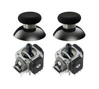 GuliKit TMR Joystick elettromagnetico, protezione dalla deriva, parte di ricambio super liscia, lunga durata, eccellente stabilità della temperatura, compatibile con controller N-Switch Pro, include 2