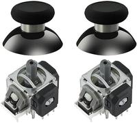 GuliKit TMR - Kit di ricambio per joystick magnetico per controller PS5 DualSense/DualSense Edge, modulo di riparazione elettromagnetico anti-drift con tappi per levette, saldatura necessaria