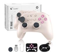 GuliKit TT PRO Controller Wireless per PC, Android, iOS, Switch 1/2, Joystick TMR, con Batteria a Lunga Durata da 950 mAh, Funzione di Riattivazione e 4 Tasti Posteriori in Metallo Rimovibili, Retrò