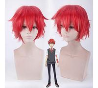 Gulit Is Too Loud Red Reverse Curled Short Hair Cos parrucca per capelli corti