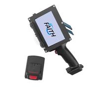 GuliTech mini printer Label printer Faith 25 Languages 25.4mm Variable QR Bar Batch Code Number Logo Expiry Date Label Handheld Thermal Inkjet TIJ Printer(KD484+1Black Cartridge)