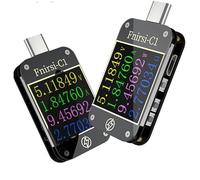 GuliTech USB Tester Charge Detection FNIRSI-C1 Type-C PD Trigger USB-C Voltmeter Ammeter Fast Charging Protocol Test Type-C Meter Power Bank tester With PC Software(FNIRSI-C1 wo Bluetooth)
