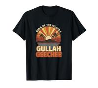Gullah Geechee Island Tramonto Retro Vibes Maglietta