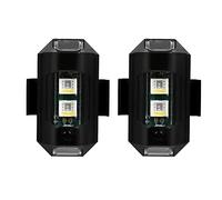 Gullermo 2 Pezzi 7 Colori Luce Stroboscopica Drone USB LED Anti-Collisione Coda Bici Drone Notte Mosca Mini Segnale Spia Lampeggiante