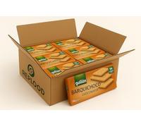 Gullon Barquichoco Wafer al Cacao, Biscotti Croccanti con crema al Cacao, Confezione da 8 x 150g