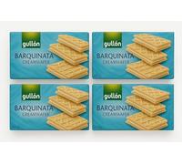 Gullon Barquinata Wafer alla Vaniglia, Biscotti Croccanti con Crema, Confezione da 4 x 150g
