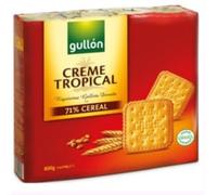 Gullón Creme Tropical Biscotti con Crema Tropicale, 71% Cereali, Confezione da 4 Pacchi da 200 g