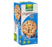 Gullon Digestive Avena Cioccolato Biscotto Integrale con Avena, Frumento e Gocce di Cioccolato Fondente, Alto Contenuto di Fibra 265g