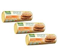 Gullon Zero | Biscotti integrali senza zucchero | Bicchierini di avena croccanti | 3 confezioni da 280 g