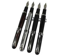 Gullor 4 pc 750 Fountain Pen in 4 colori (colori scuri) con la penna sacchetto originale e 5 colori delle cartucce d'inchiostro