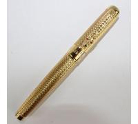 Gullor Jinhao 1200 Puro Oro Penna stilografica Media con Intaglio Modello