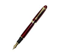 Gullor Jinhao x450 - Penna stilografica, colore: Rosso scuro Twist e oro
